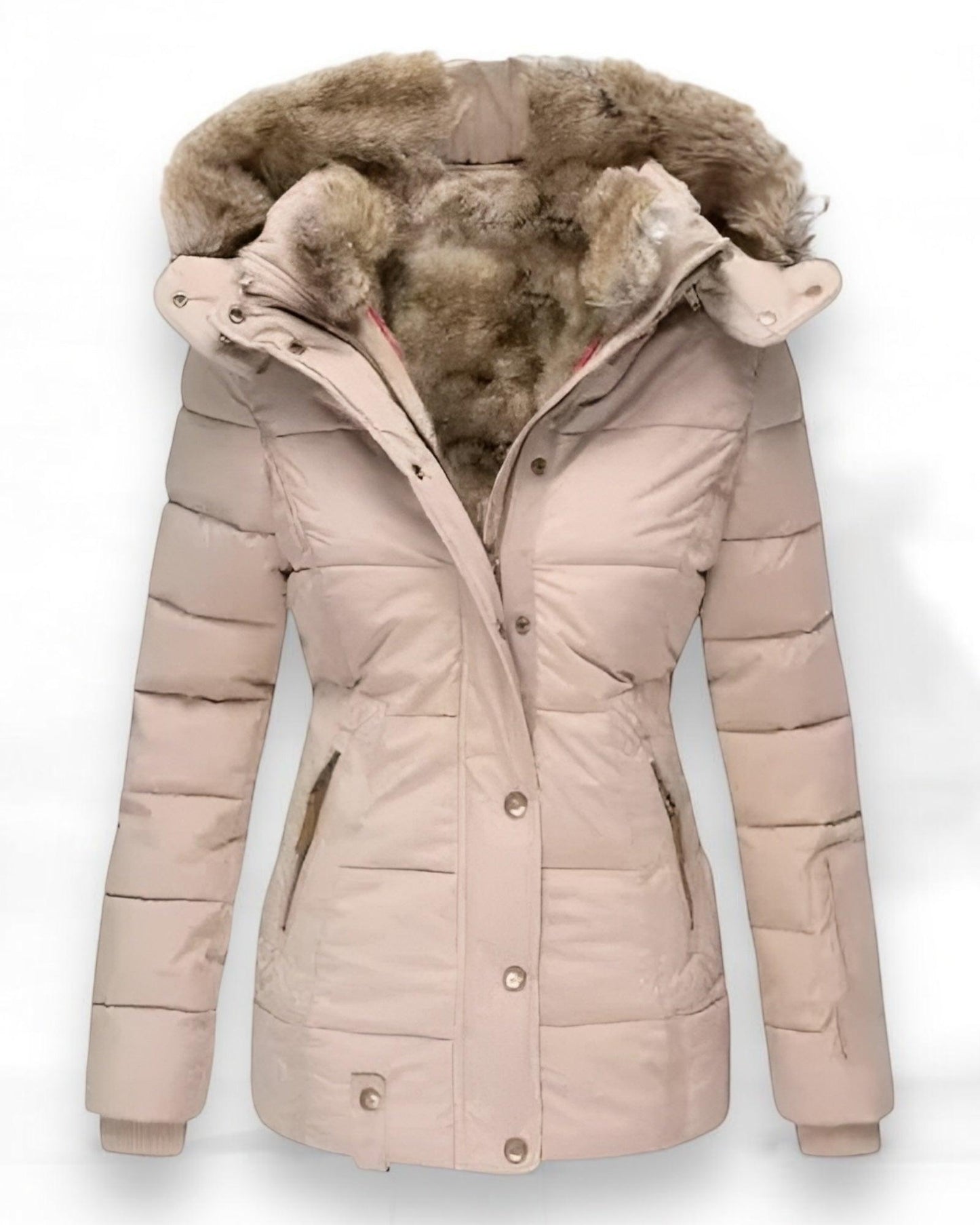 Ingrid Slim-Fit Fur Collar Coat™